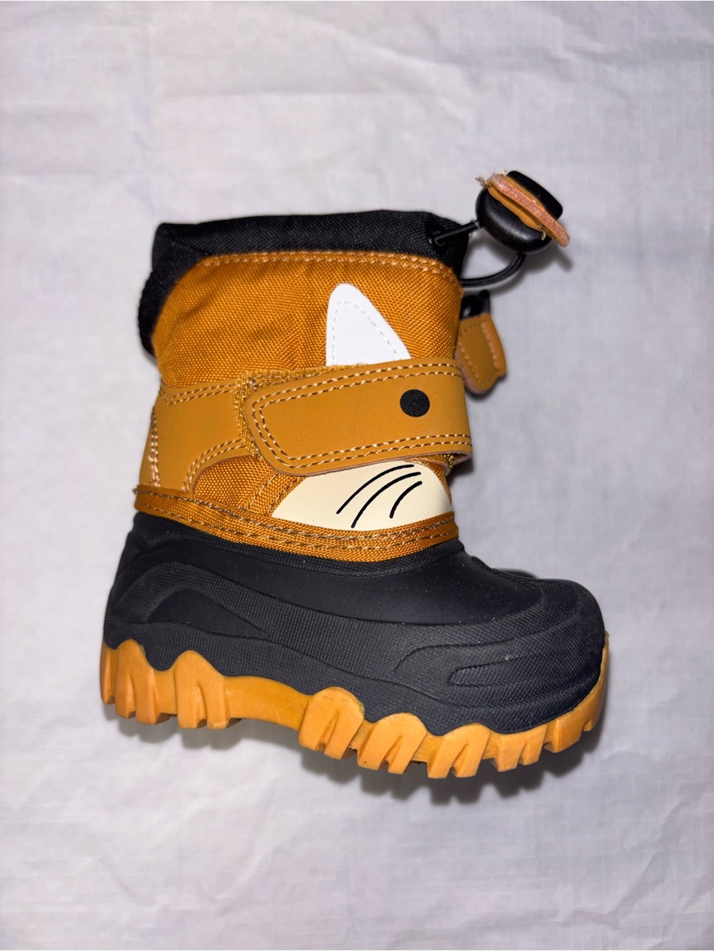 Cat & Jack Toddlers' Mustard and Black Waterproof Winter Boot